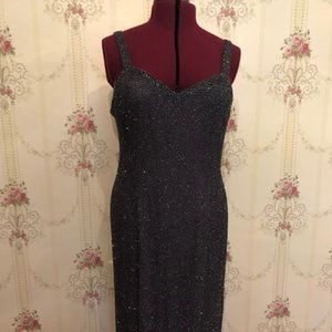 Elegant Beaded Gown with Jacket